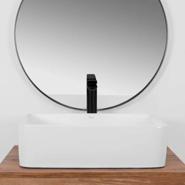 REA-U0669 - Lavoar pentru blat ANITA 37,5x48,5 cm ceramică/alb lucios