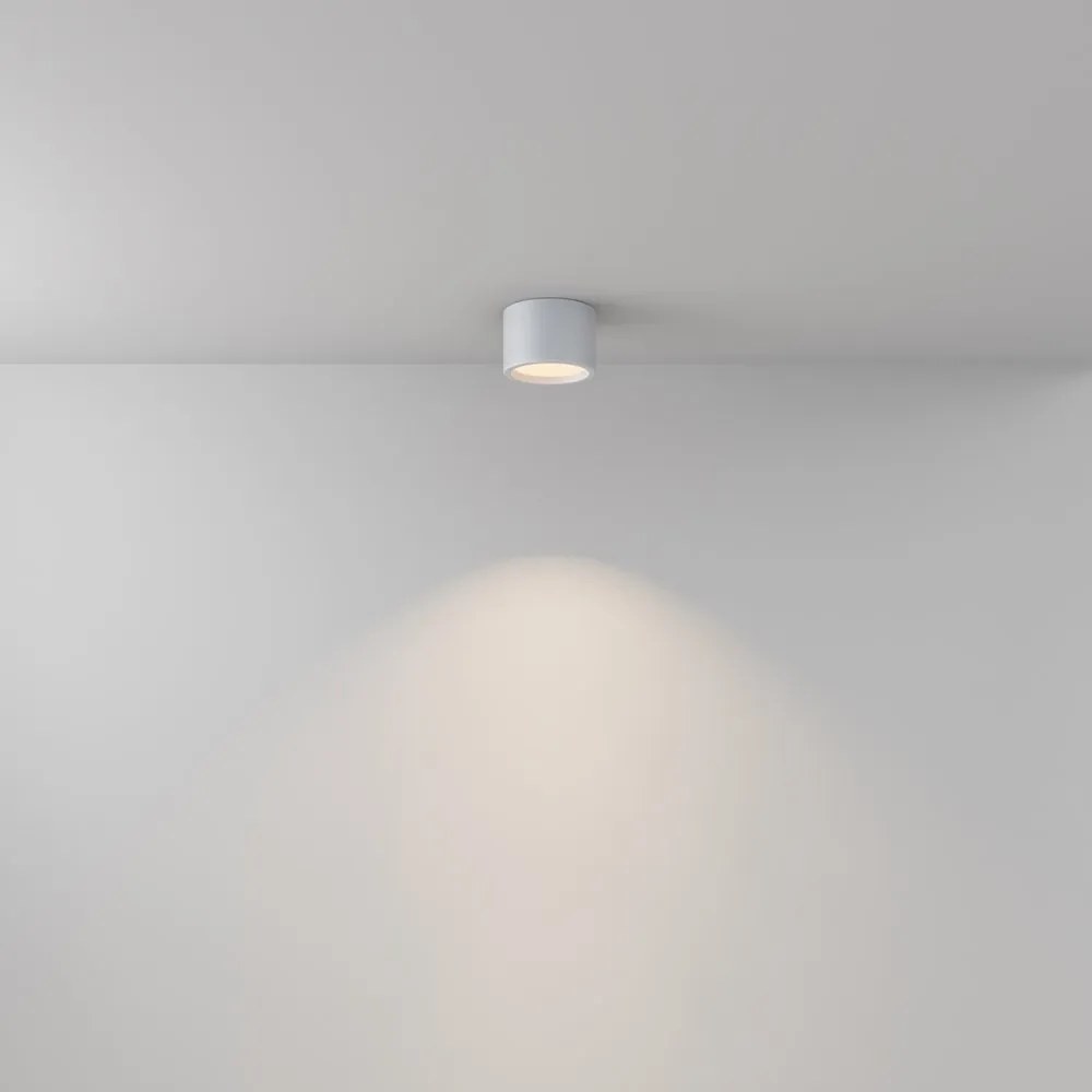Spot LED aplicat cu protectie IP44 Hydra D-10,5cm alb