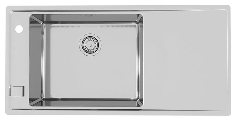 Chiuveta inox Alveus Stricto 30 Satin 98x48 cm stanga