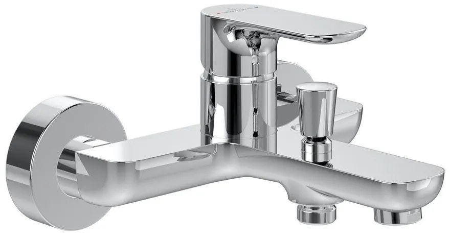 Baterie cada-dus Villeroy&Boch O.novo monocomanda crom lucios