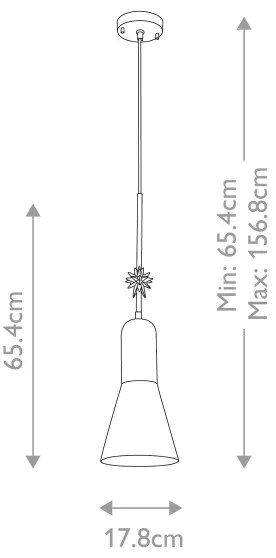 Lustră pe cablu Elstead ETOILE-P-M-AB ETOILE 1xE27/60W/230V