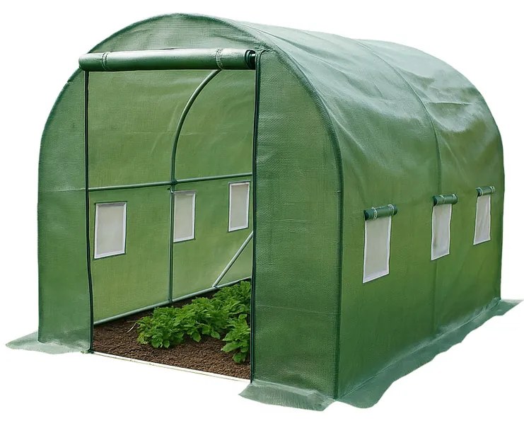 Copertină de rezervă pentru seră Happy Green verde, 2 x 3 m