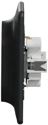 Priza dubla cu impamantare, 16A, IP20, Antracit, Schneider Sedna Design