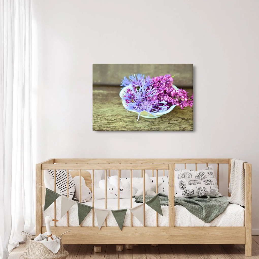 Tablou cu decorațiune din lavanda (90x60 cm)
