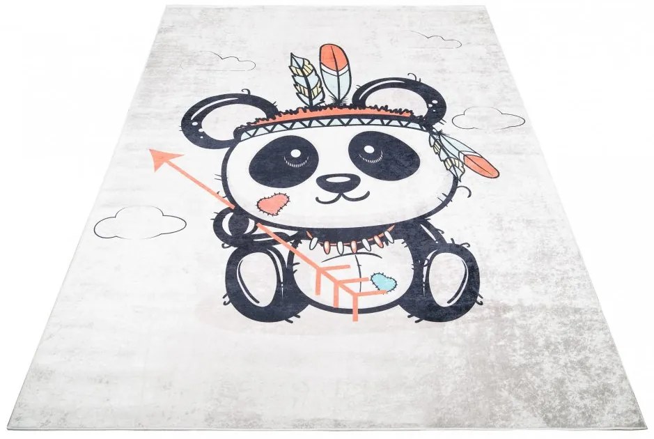 Covor pentru copii cu motivul unui panda indian adorabil Lăţime: 140 cm | Lungime: 200 cm