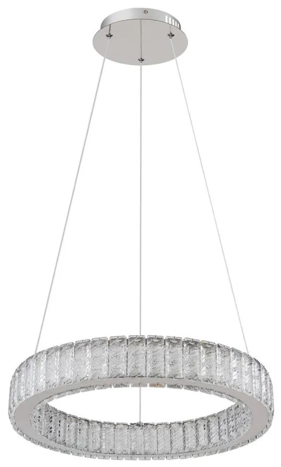 Lustră LED dimabilă pe cablu Globo 67162-50 MUCKY LED/50W/230V d. 50 cm + telecomandă