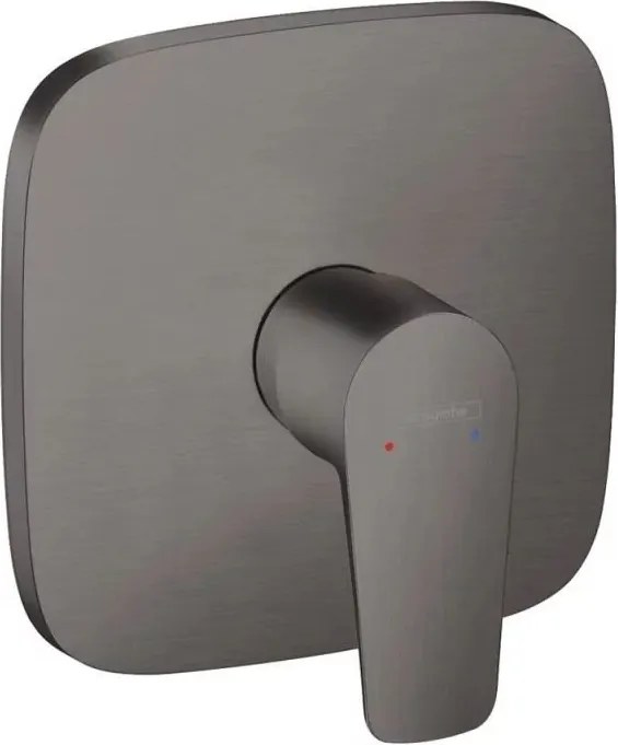 Baterie dus incastrata Hansgrohe Talis E monocomanda negru - crom periat