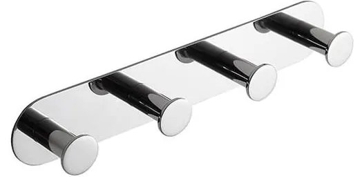 Cuier din inox, 25,5 x 4,5 cm, argintiu