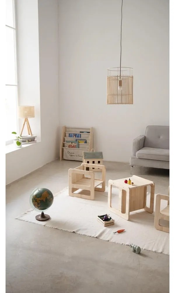 Scaune pentru copii 2 buc. din lemn masiv de pin Montessori – Little Nice Things