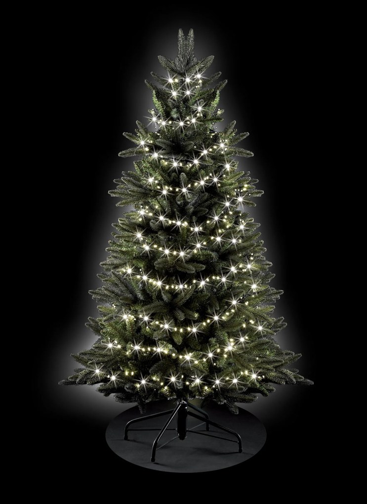 Ghirlandă lumini verzi cu 1000 LED-uri albe 20m IP44 - Prancer
