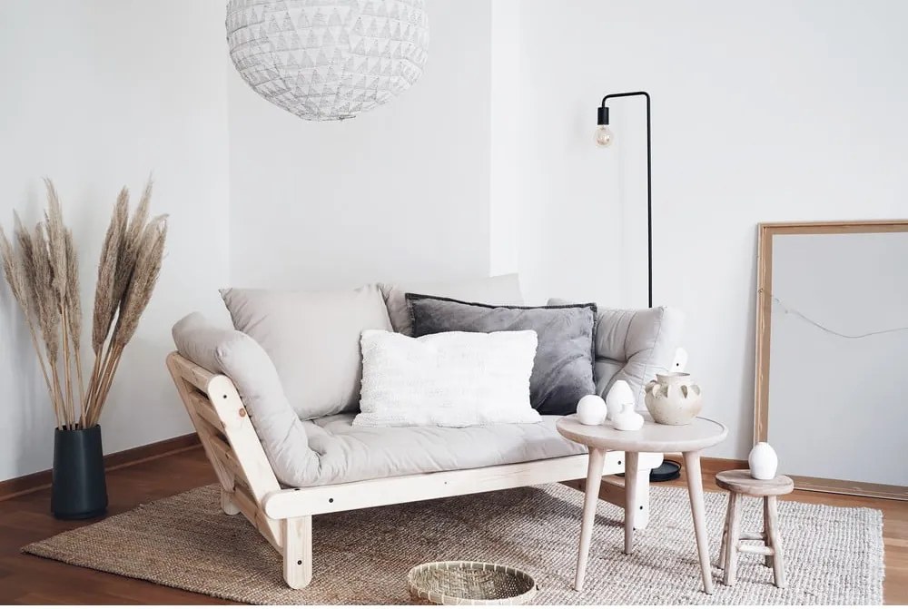 Canapea variabilă Karup Design Beat Natural/Grey