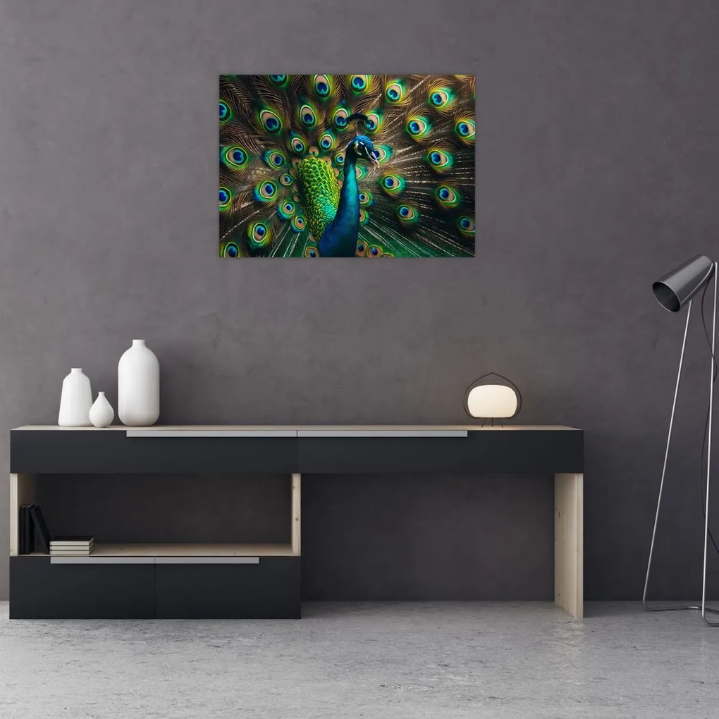 Tablou – Păun (70x50 cm)