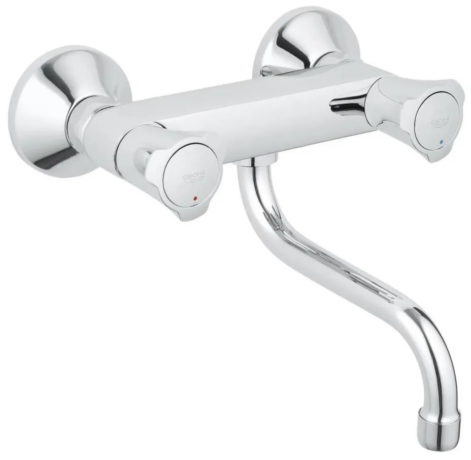 GROHE 31187001 - Baterie pentru chiuvetă COSTA L, montare pe perete, 200 mm, crom lucios