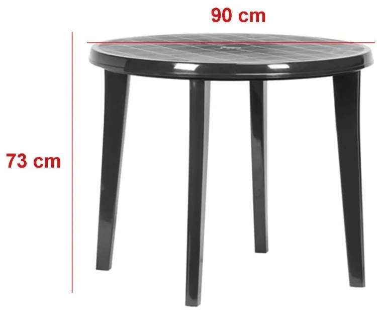 Set mobilier de grădină Malisa 4+1, grafit
