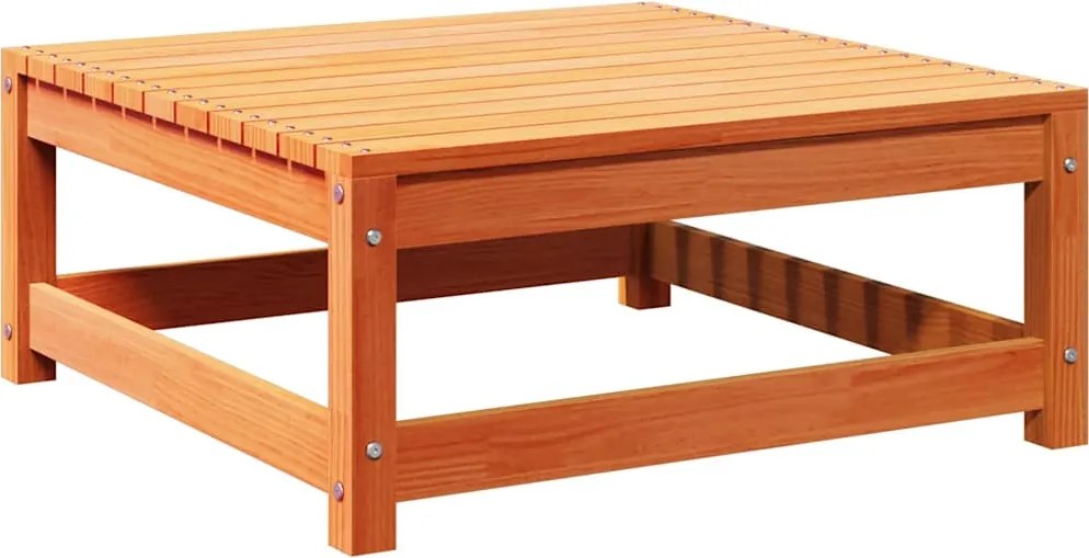 vidaXL Taburet de grădină, maro, 70x70x30 cm, lemn masiv de pin