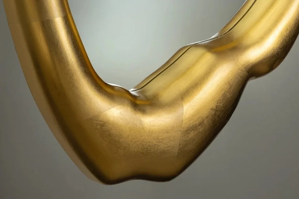 Oglinda de perete decorativa AURA 90cm auriu