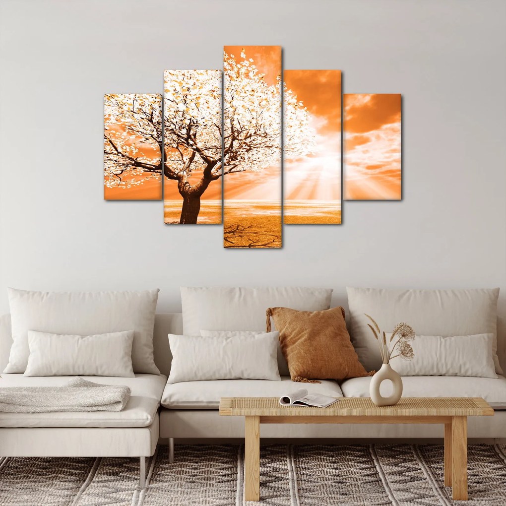 Tabloul cu pomul portocaliu (150x105 cm)
