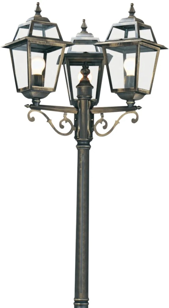 Stalp de iluminat exterior stil traditional IP44 New Orleans 1528-3 SRT