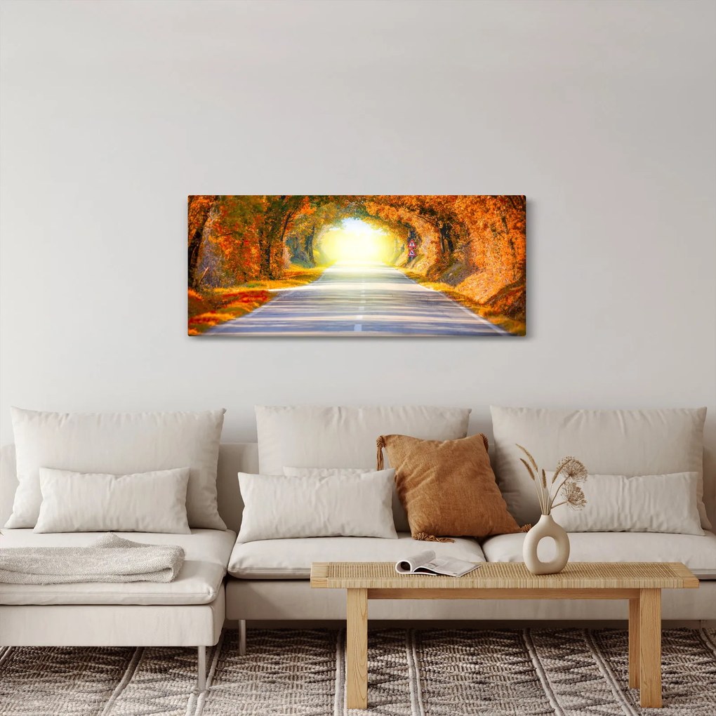 Tablou - Poarta din copaci (120x50 cm)