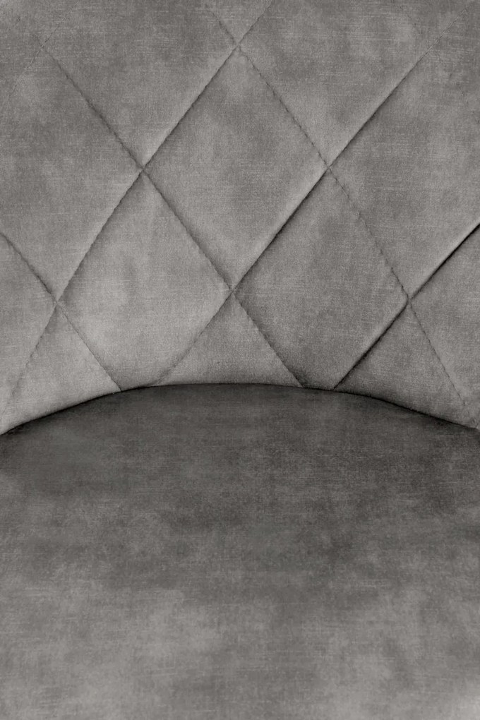 Scaun de bar H101 velvet gri