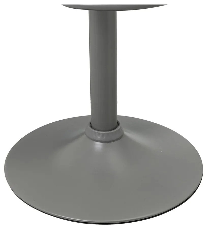 Scaune de bar gri cu înălțime ajustabilă 2 buc. din imitație de piele (înălțime șezut 56,5 cm) – Casa Selección