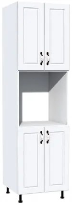 Soldat 60 cu 4 usi cu spatiu cuptor Zebra MDF alb drept