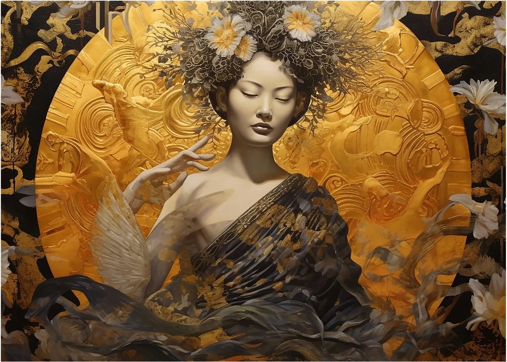 Tablou - Doamnă japoneză (70x50 cm)