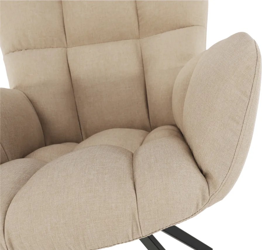 Scaun de design ţesătură bej, KOMODO