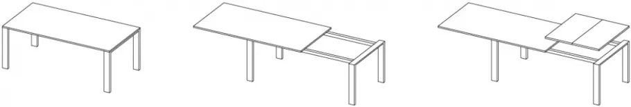 MECANISM EXTENSIE MASA CU AMORTIZARE T-B/1500.4