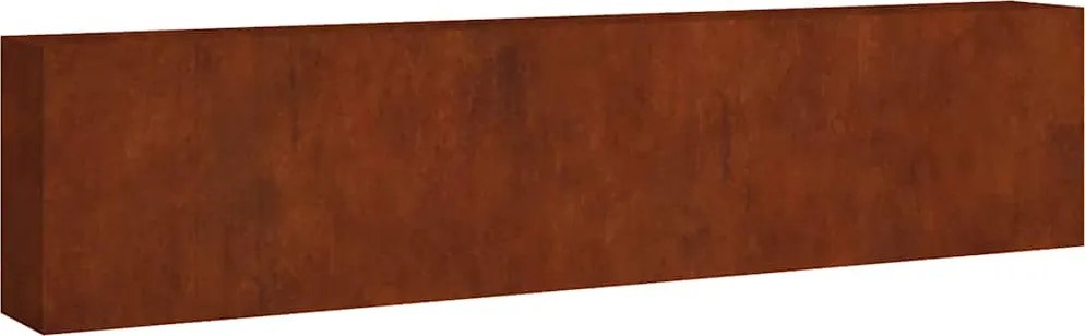 vidaXL Strat înălțat de grădină, 360x40x80 cm, oțel corten