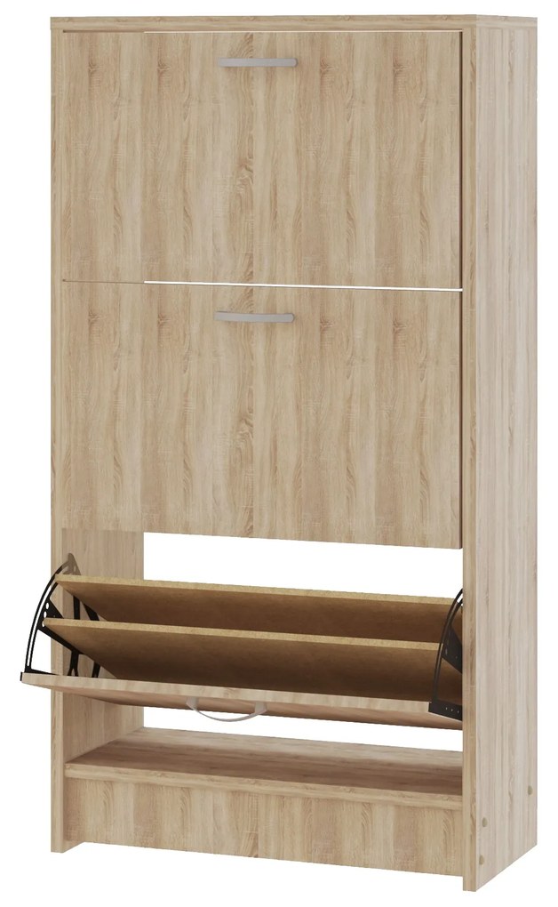 Pantofar Rin, 3 Usi, Stejar Sonoma, 63 x 30 x 120 cm