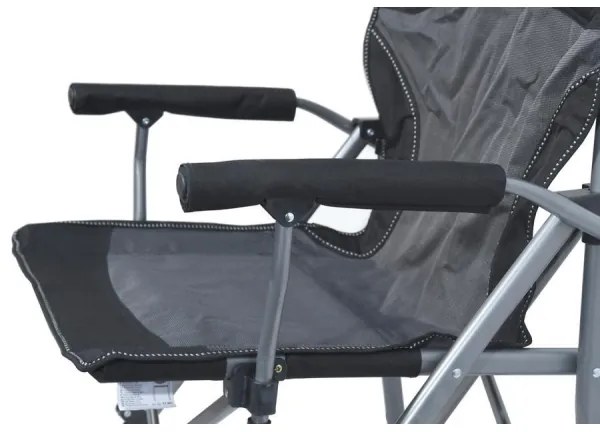 Scaun camping pliabil negru