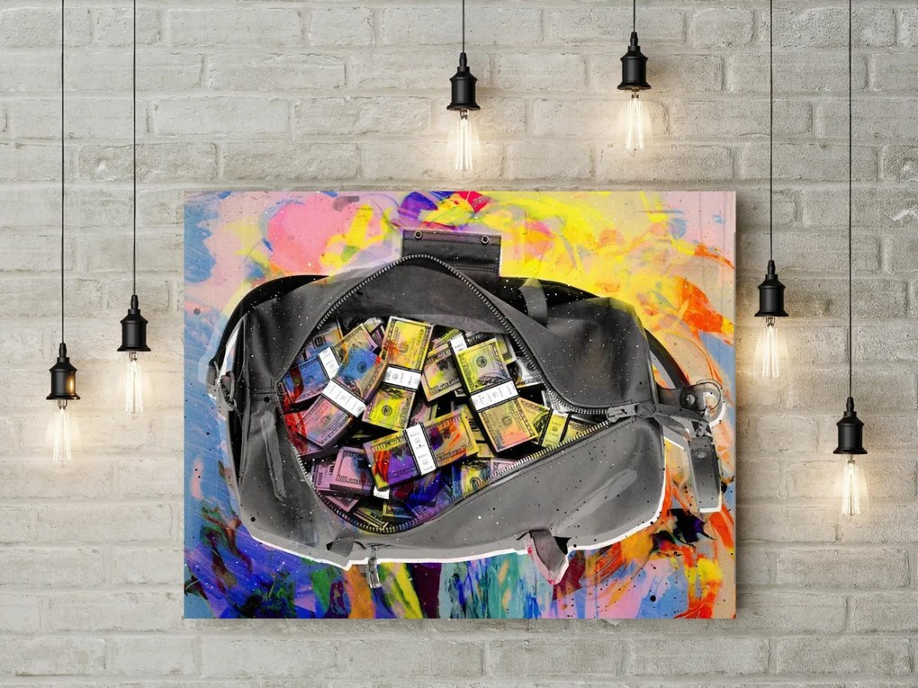 Tablou canvas Dollar Bag 60x40 cm