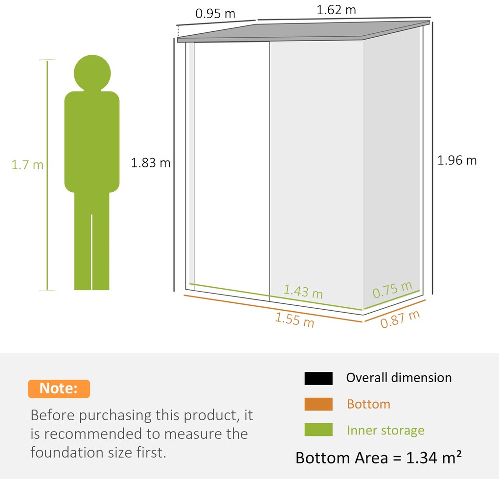 Outsunny Magazie Grădină Mare din Oțel cu Zăvor pentru Grădină, Negru | Aosom Romania
