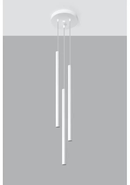 Lustră pe cablu PASTELO 3xG9/12W/230V alb