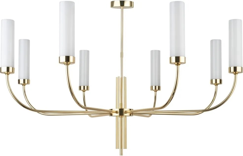 Candelabru modern realizat manual din alama Mussa 8L