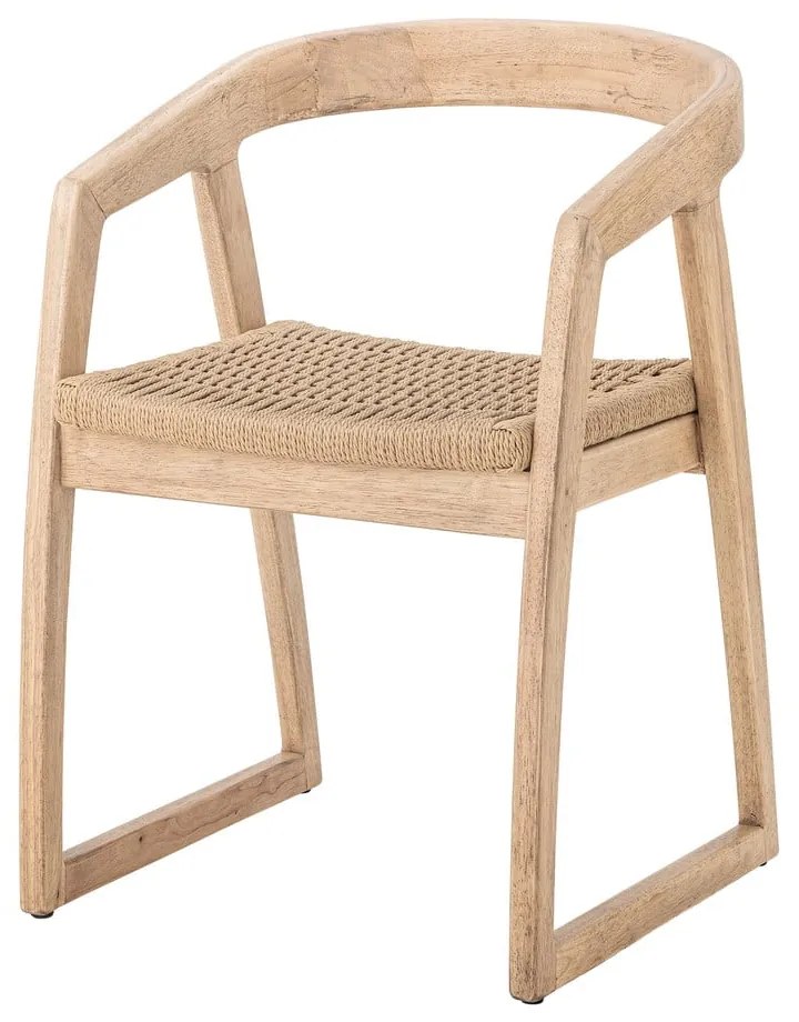 Scaun de dining în culoare naturală din lemn de arbore de cauciuc Serrone – Bloomingville