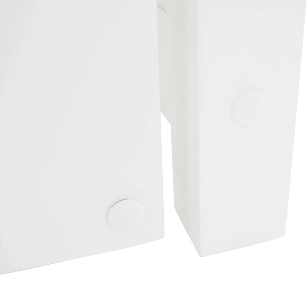 Pat cu pat suplimentar, lemn de pin, alb, 90x200, GLAMIS