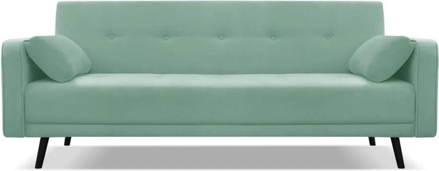 Canapea extensibilă Cosmopolitan design Bristol, verde, 212 cm