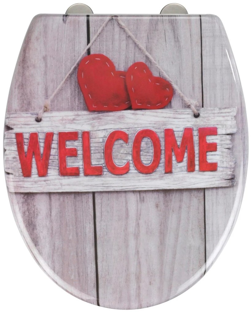 Capac WC WENKO alb Welcome 37/44,5 cm