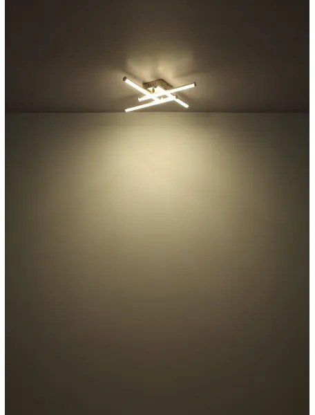 Plafonieră LED Globo 67346-24 KIRINA LED/24W/230V 4000K crom mat