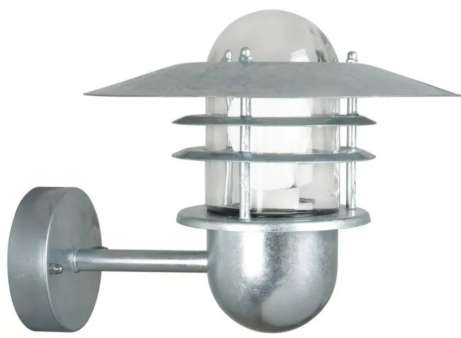 Nordlux - Aplică de perete pentru exterior AGGER, 1xE27/60W/230V, IP54, argintie