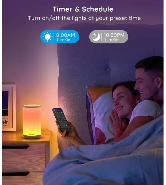 Lampă LED RGBIC dimabilă de masă Govee AURA 2 2200-6500K Wi-Fi Matter