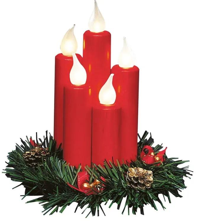 Decorațiune luminoasă roșie cu model de Crăciun Hanna – Markslöjd