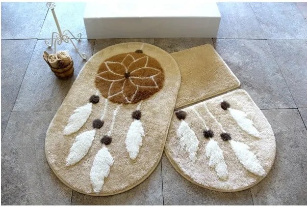 Set 3 covorașe de baie Confetti Bathmats Indian