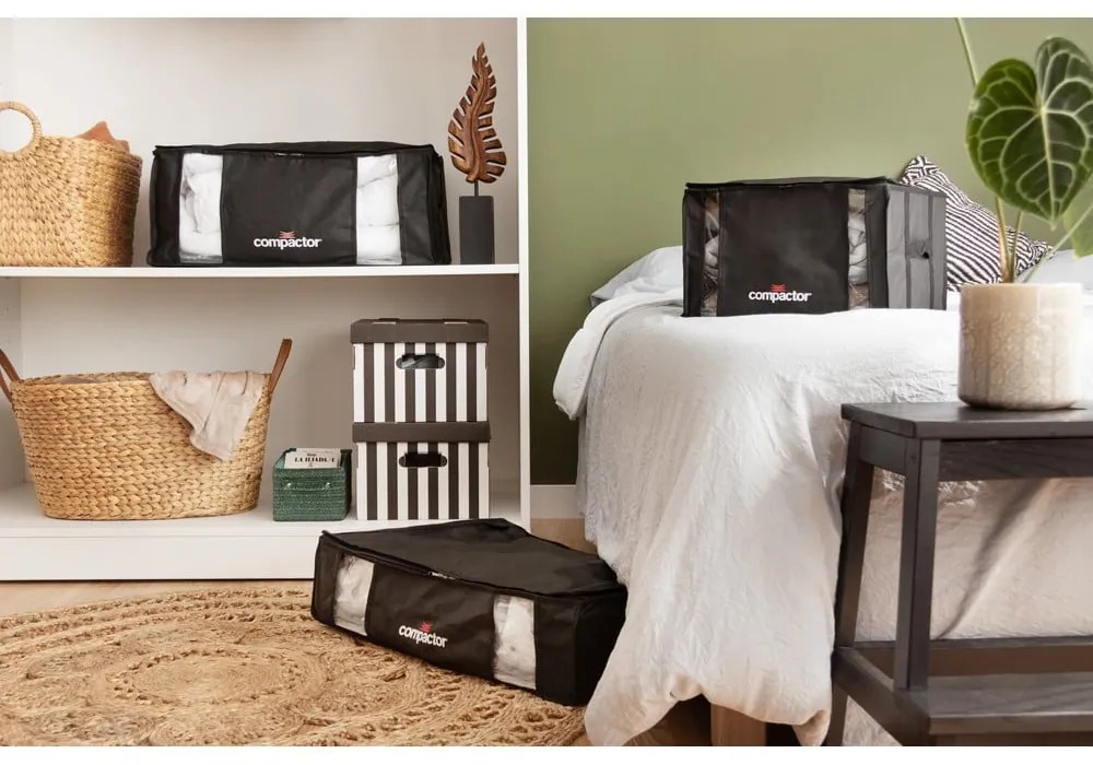 Cutie de depozitare cu vid pentru haine Compactor Black, 125 l