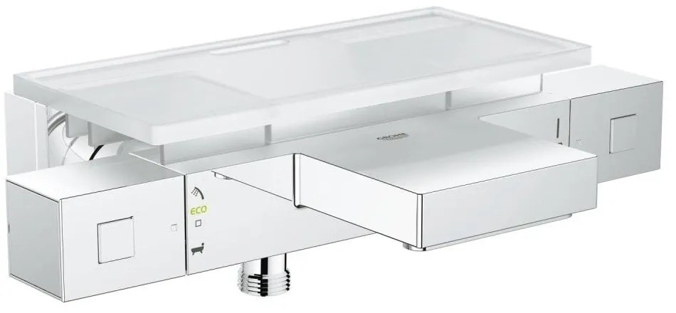 Grohe Grohtherm Cube Baterie cada dus cu termostat si tavita