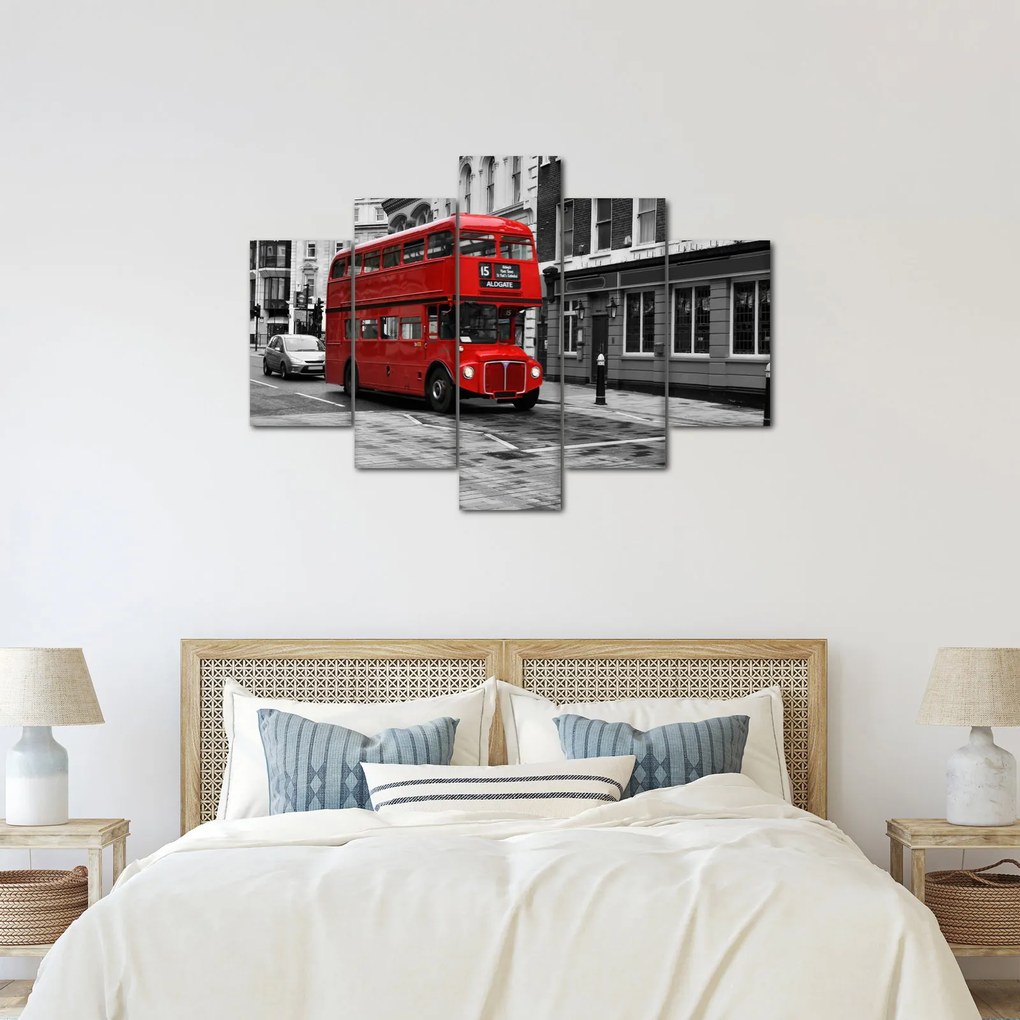 Tablou - Londra cu autobuz (150x105 cm)