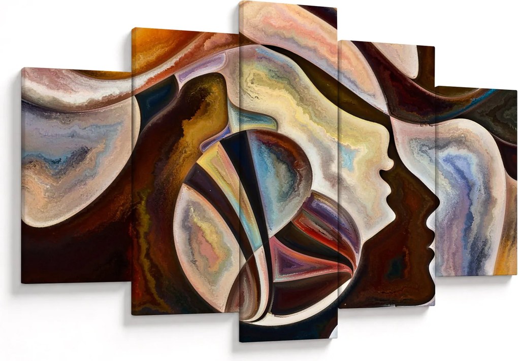 Tablou - Abstractizarea capetelor (150x105 cm)