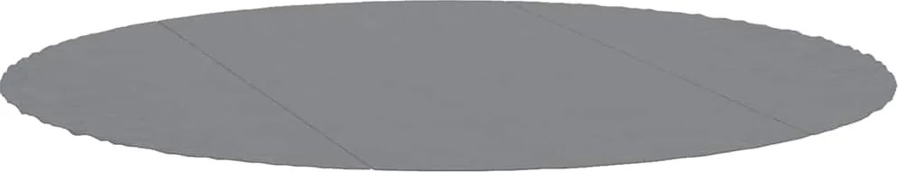 vidaXL Acoperire geotextil piscină, gri deschis, Ø306 cm, poliester